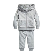 Ensemble Ouaté Atlantic Terry 3-24mois-Polo Ralph Lauren-Gris-3 m-RLA-320787182004-CLÉMENT