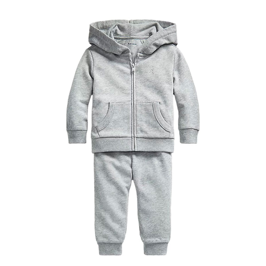 Ensemble Ouaté Atlantic Terry 3-24mois-Polo Ralph Lauren-Gris-3 m-RLA-320787182004-CLÉMENT