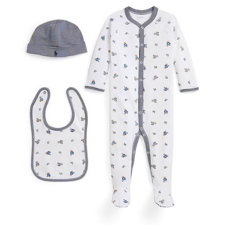 Ensemble Cadeau Pyjama Nouveau-né -9mois-Polo Ralph Lauren-Blanc-Nouveau-né-RLA-320981524001-CLÉMENT