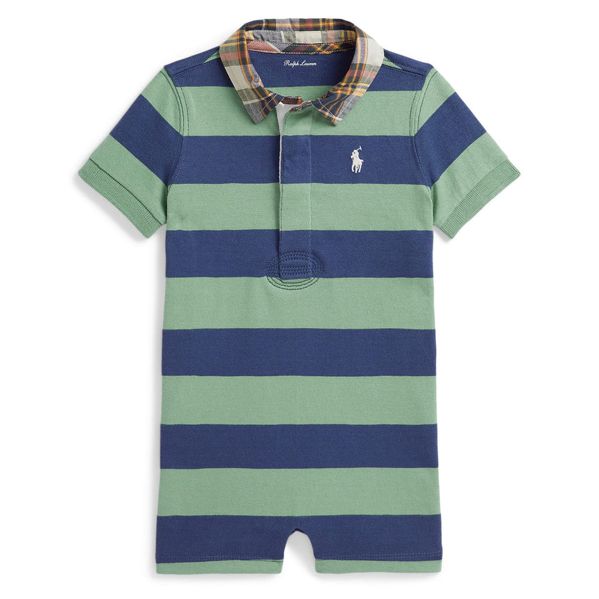 Combi Polo Rayée 6-12mois-Polo Ralph Lauren-Marine-6 m-RLA-320B18448001-CLÉMENT