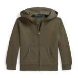 Kangourou Zip Uni 2-6ans-Polo Ralph Lauren-Olive-2-RLA-322799360507-CLÉMENT