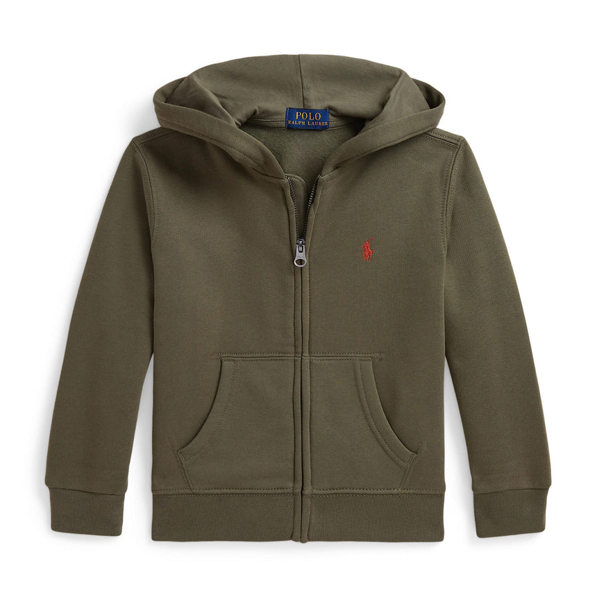 Kangourou Zip Uni 2-6ans-Polo Ralph Lauren-Olive-2-RLA-322799360507-CLÉMENT