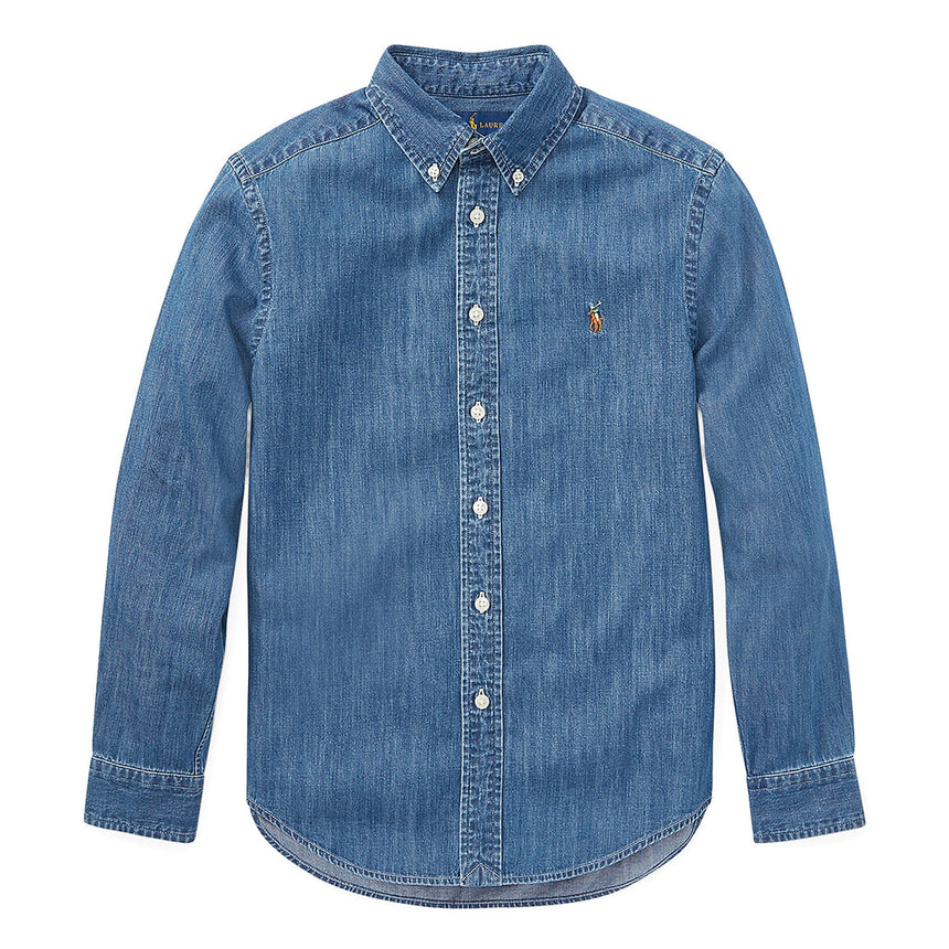 Chemise Chambray 8-16ans-Polo Ralph Lauren-Denim-S-RLA-323713843001-CLÉMENT