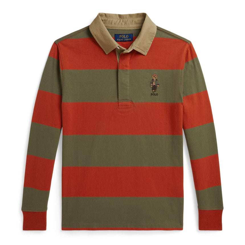 Polo Rayé Rugby 8-16ans-Polo Ralph Lauren-Orange-S-RLA-323B27278001-CLÉMENT