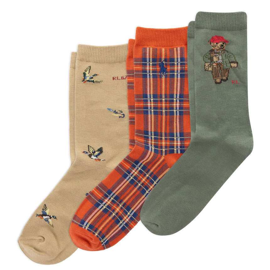 Bas (3) Ours Plein Air Pointures 4-11-Polo Ralph Lauren-Olive-4-7-RLB-B61523BPK-CLÉMENT