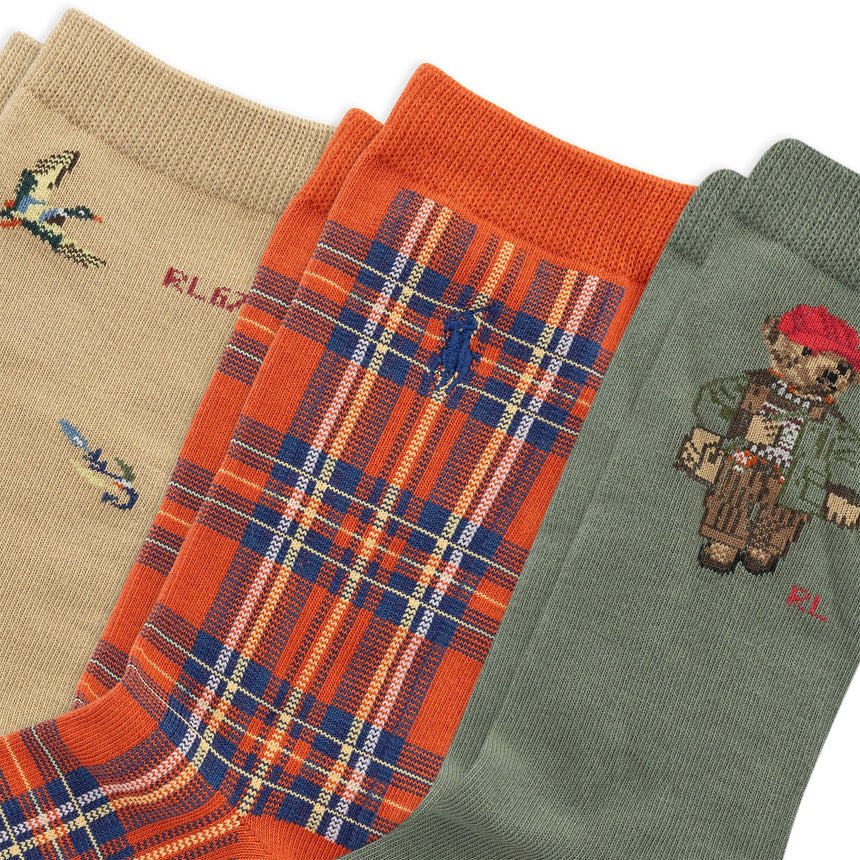 Bas (3) Ours Plein Air Pointures 4-11-Polo Ralph Lauren-RLB-B61523BPK-CLÉMENT