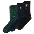 Ensemble de 3 paires de chaussettes Ourson en smoking - Pointures 4 à 11-Polo Ralph Lauren-Noir-4-7-RLB-B61532BPK-CLÉMENT