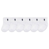 Bas Antidérapants (6) 6-24mois-Polo Ralph Lauren-Blanc-6-12 m-RLB-B624130IPK-CLÉMENT