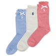 Bas Pointelle (3) 4-11ans-Polo Ralph Lauren-Rose-4-6X-RLB-G41423GPK-CLÉMENT