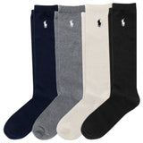 Ensemble de 4 paires de bas aux genoux - Pointures 4 à 11-Polo Ralph Lauren-Noir-4-6X-RLB-G41433GPK-CLÉMENT