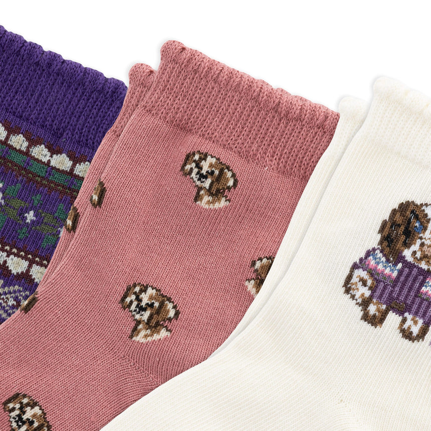 Bas (3) Fair Isle 6-24mois-Polo Ralph Lauren-RLB-G41435IPK-CLÉMENT
