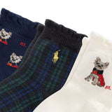 Ensemble de 3 paires de chaussettes Chien festif - 6 à 24 mois-Polo Ralph Lauren-RLB-G41438IPK-CLÉMENT