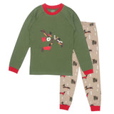 Pyjama Chiens 2-14ans-Roche Ciseaux-Vert-2-ROO-T59128-CLÉMENT