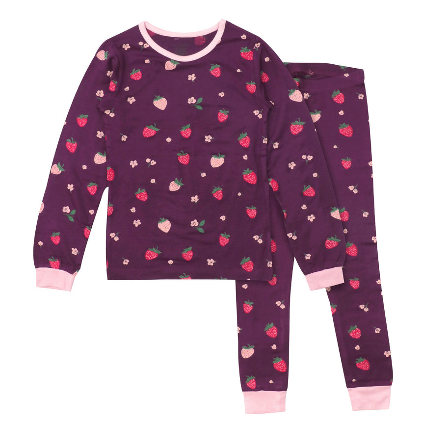 Pyjama Fraises Modal 2-14ans-Roche Ciseaux-Prune-2-ROO-T61178-CLÉMENT