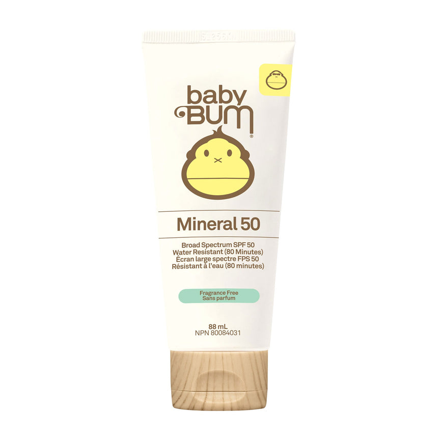 Crème Solaire Minéral Baby Bum FPS 50 - Sans Fragrance-Sunbum-SBU-35-50350-CLÉMENT