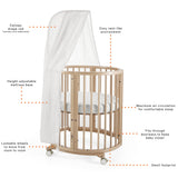 Mini Couchette Stokke® Sleepi™ V3 avec Matelas - Naturel-Sleepi-SEE-600601-CLÉMENT