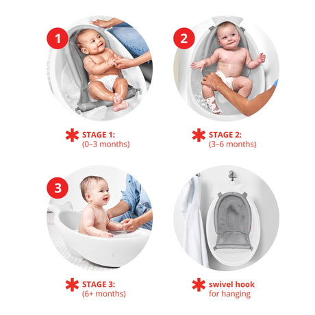 Bain Baleine MOBY® Smart Sling™ 3-en1 - Blanc-Skip Hop-SKI-9P466810-CLÉMENT