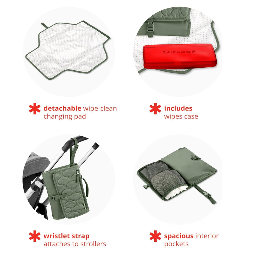 Matelas À Langer Portable - Sauge-Skip Hop-SKI-9R254510-CLÉMENT
