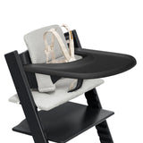 Chaise Haute Tripp Trapp® V2 + Coussin Gris avec Cabaret Stokke® - Noir-Stokke-SKK-661700-CLÉMENT