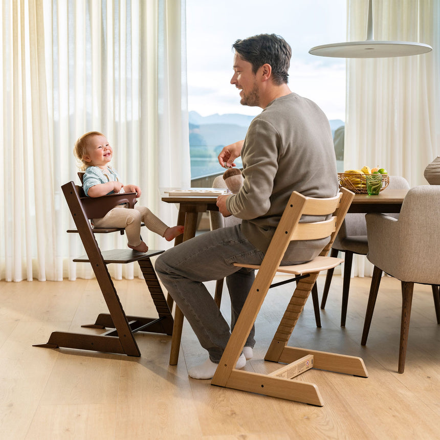 Chaise Haute Tripp Trapp® V2 + Coussin Blé avec Cabaret Stokke® - Brun-Stokke-SKK-662400-CLÉMENT