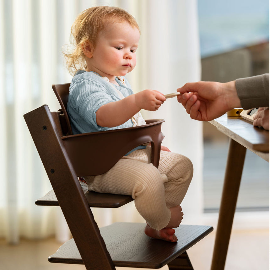 Chaise Haute Tripp Trapp® V2 + Coussin Blé avec Cabaret Stokke® - Brun-Stokke-SKK-662400-CLÉMENT
