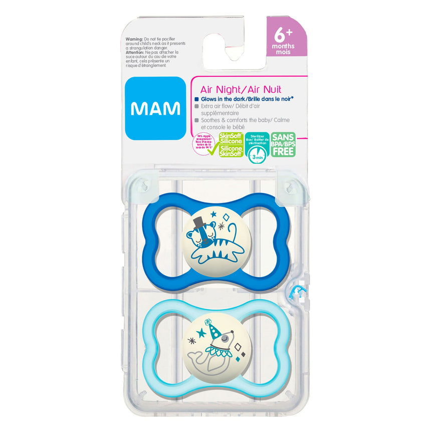 Suce Orthodontique (2) AirNight 6+mois-Mam Baby-SKL-C3464-024-41-CLÉMENT