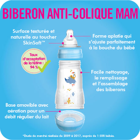 Biberons (2) Anti-Colique Mam 9oz-Mam Baby-SKL-C5252-006-01-CLÉMENT