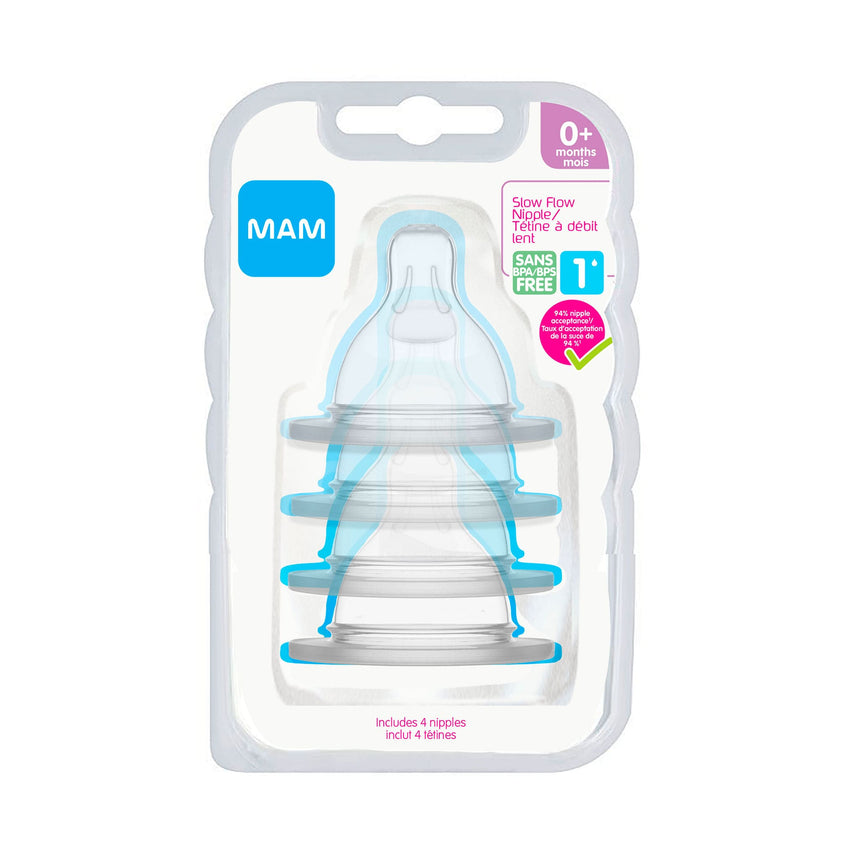 Tétines (4) 0+mois - Niveau 1-Mam Baby-SKL-C6002-012-04-CLÉMENT
