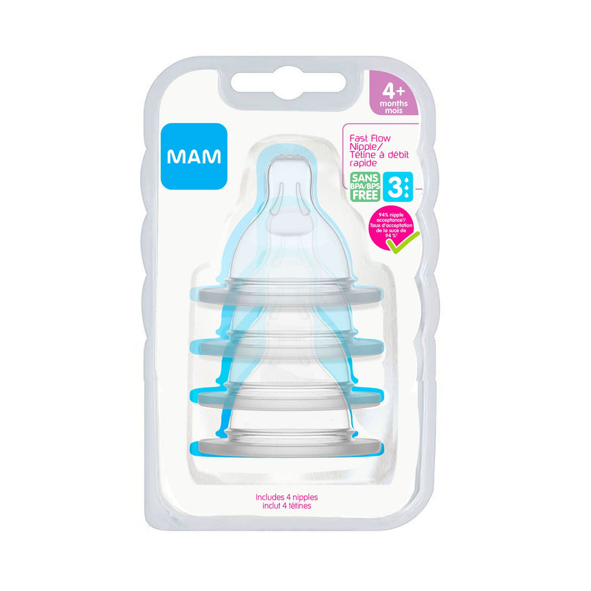 Tétines (4) 4+mois - Niveau 3-Mam Baby-SKL-C6004-012-04-CLÉMENT