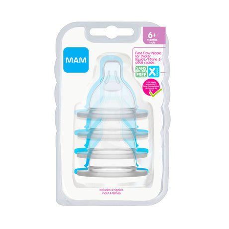 Tétines (4) 6+mois - Niveau X-Mam Baby-SKL-C6005-012-04-CLÉMENT