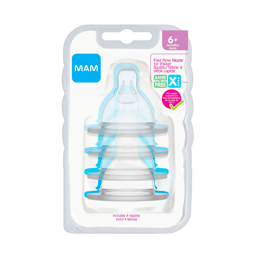Tétines (4) 6+mois - Niveau X-Mam Baby-SKL-C6005-012-04-CLÉMENT