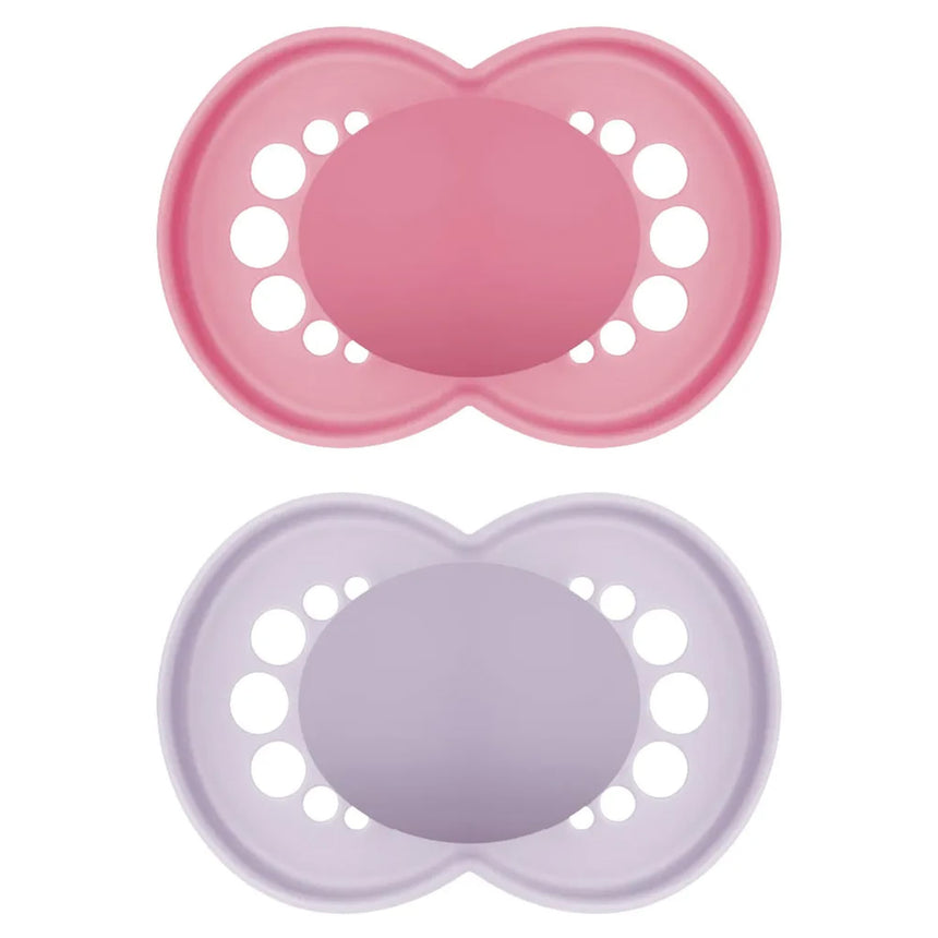 Suce Orthodontique (2) Matte 16mois + - Rose-Mam Baby-SKL-C6944-024-41-CLÉMENT