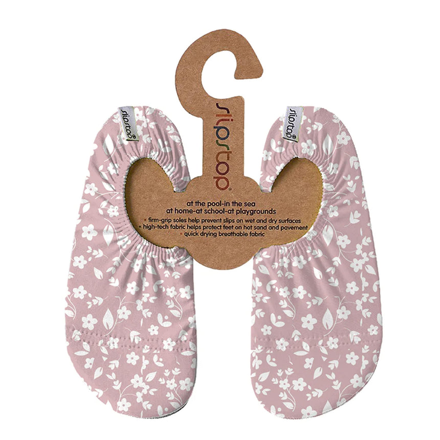 Chaussons Fleurs Roses Pointures 18-29-Slipstop-Rose-18 B-SLI-500000240-CLÉMENT