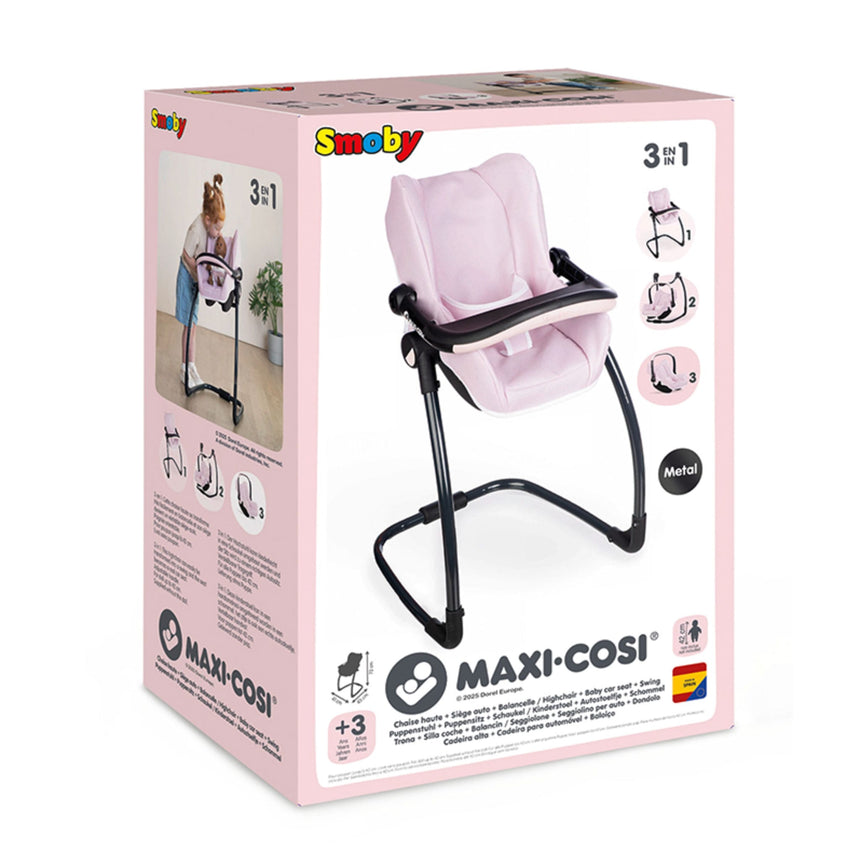 Chaise 3 En 1 Pour Poupée - Rose-Smoby-SMO-892240242-CLÉMENT
