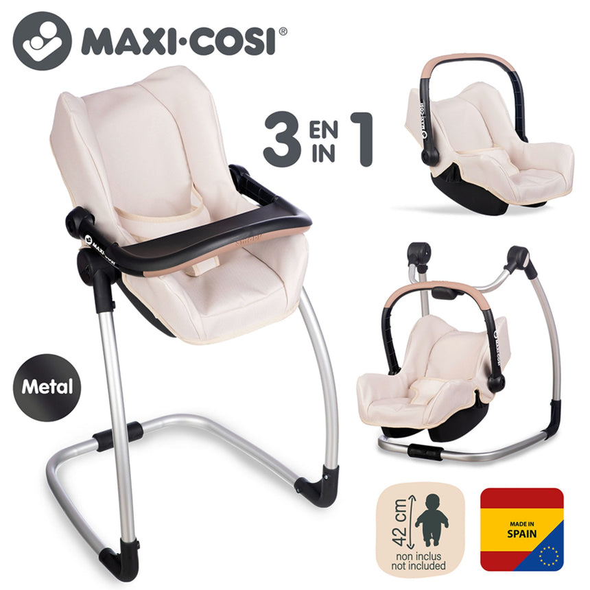 Chaise Haute 3-En-1 Pour Poupée - Beige-Smoby-SMO-892240245-CLÉMENT