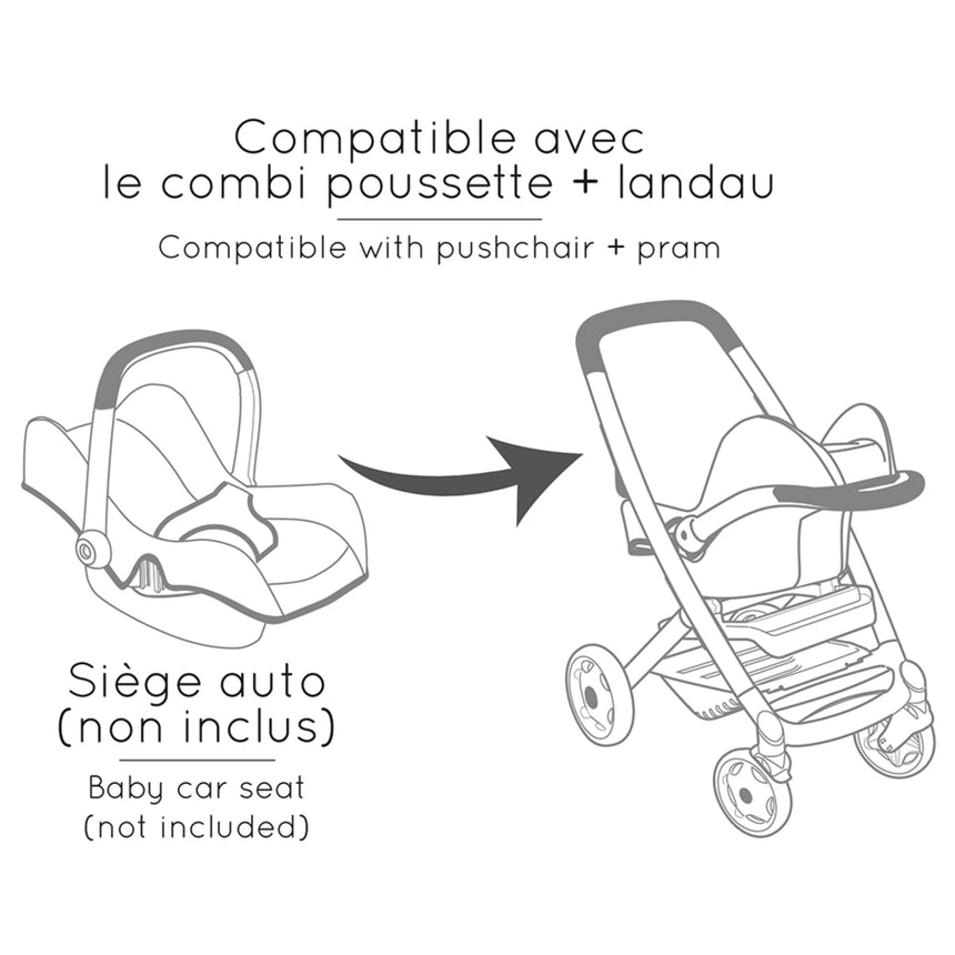 Poussette et Landau pour Poupée - Beige-Smoby-SMO-892253122-CLÉMENT