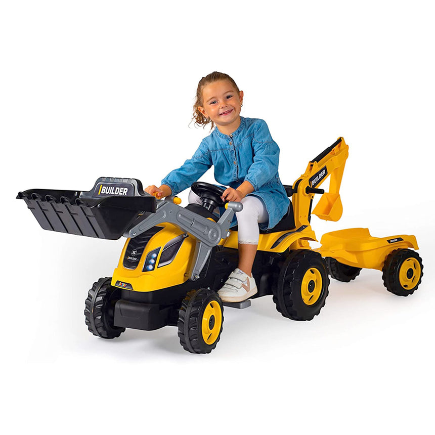 Tracteur Builder Max+ Remorque-Smoby-SMO-892710304-CLÉMENT