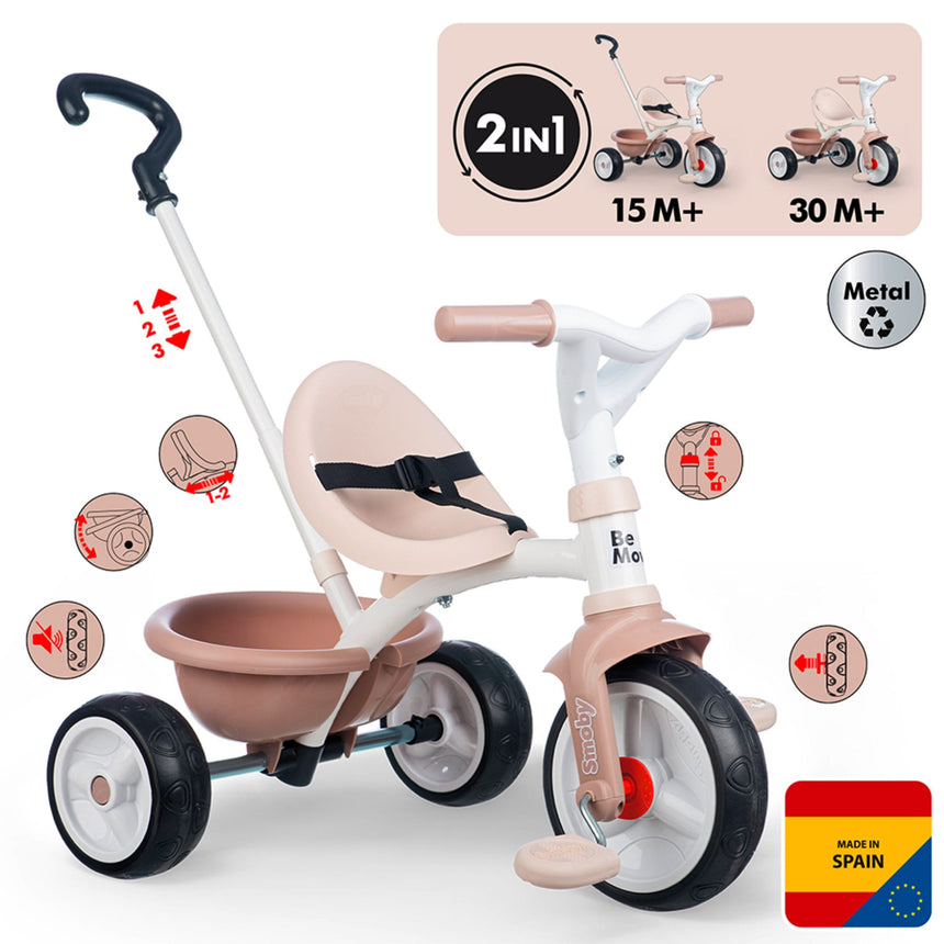 Tricycle Be Move - Beige-Smoby-SMO-892740338-CLÉMENT