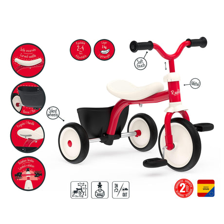 Tricycle Rookie - Rouge-Smoby-SMO-892742000-CLÉMENT