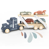 Camion Transporteur En Bois-Speedy Monkey-SPM-SP1013-CLÉMENT