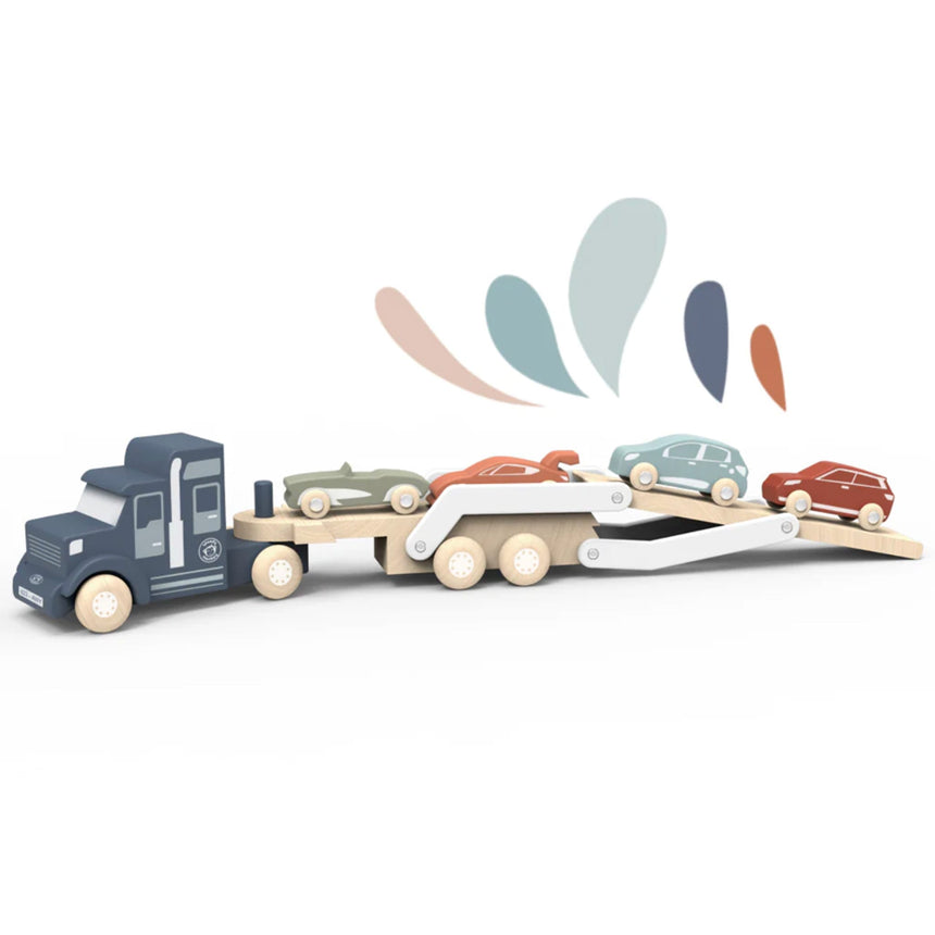 Camion Transporteur En Bois-Speedy Monkey-SPM-SP1013-CLÉMENT