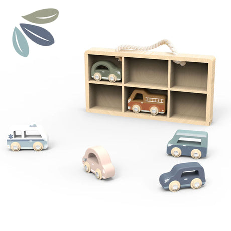 Coffret 6 Voitures En Bois-Speedy Monkey-SPM-SP1025-CLÉMENT