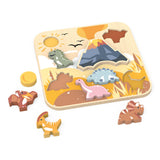 Casse-tête épais géant Dinosaures-Speedy Monkey-SPM-SP6011-CLÉMENT
