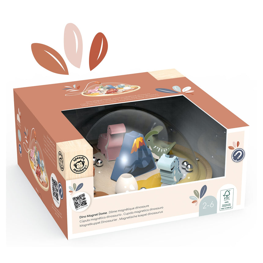 Dôme magnétique dinosaure-Speedy Monkey-SPM-SP6062-CLÉMENT