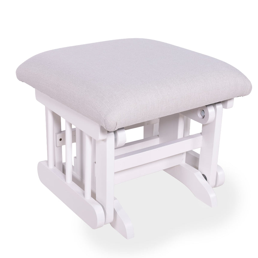 Tabouret Blanc- Tissus sur commande spéciale-Goberce-Flip 610-GBE-TB04-BLANC-CLÉMENT