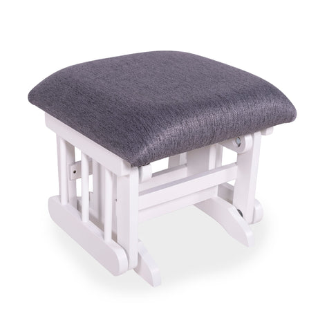 Tabouret Blanc- Tissus sur commande spéciale-Goberce-Harper 099-GBE-TB04-BLANC-CLÉMENT