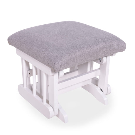 Tabouret Blanc- Tissus sur commande spéciale-Goberce-Oxford 060-GBE-TB04-BLANC-CLÉMENT