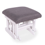 Tabouret Blanc- Tissus sur commande spéciale-Goberce-Structure 060-GBE-TB04-BLANC-CLÉMENT