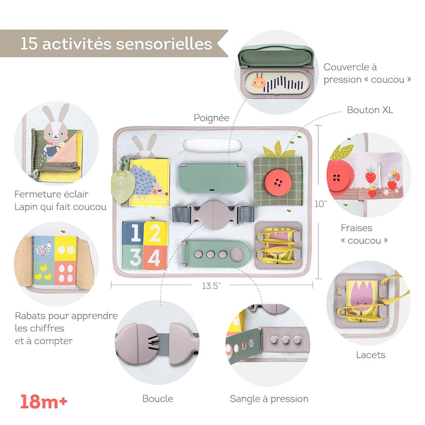 Planche D'Éveil Avec Attaches-Taf Toy-TAF-78813295-CLÉMENT