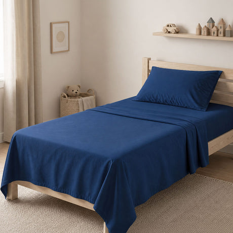Ensemble de Draps Lit Simple - Marine-Textile City inc-TCI-1359944-CLÉMENT
